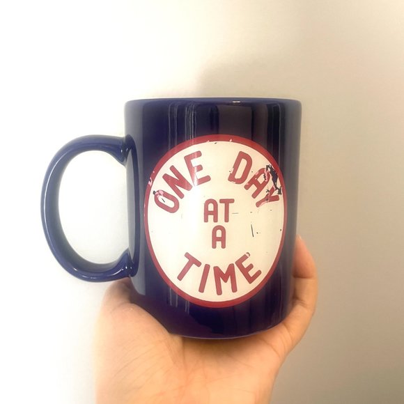 Urban Outfitters One Day at a Time Mug Cute Home Work Office Kitchen - Picture 3 of 6